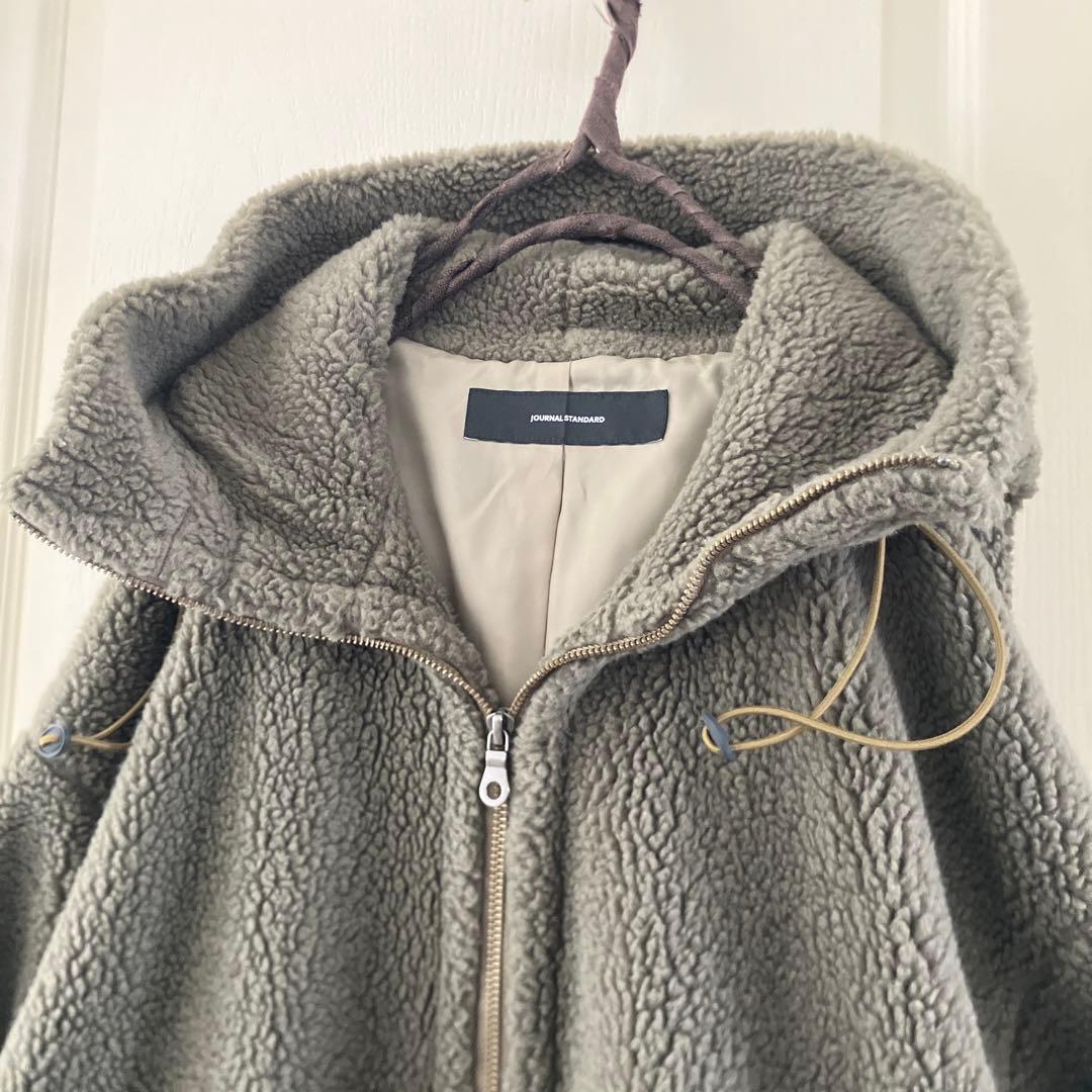 美品✨journalジャーナルスタンダード カーキボアフードビッグモッズコートM