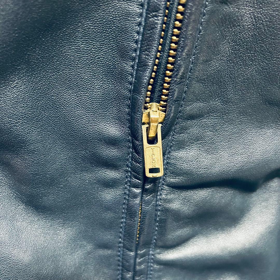 LEVI'S レザー シングルライダースジャケット リーバイス イタリア製 牛革