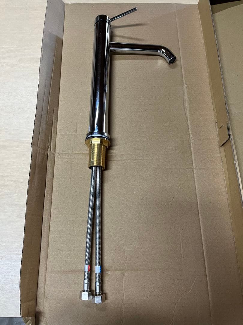 カクダイ　角型洗面器　シングルレバー混合栓　セット