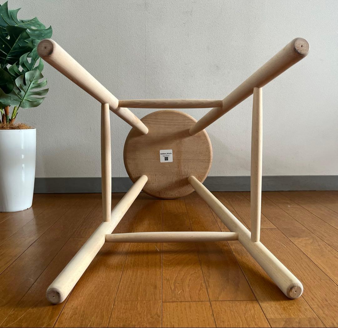 ノルディック スツール　② 北欧モダン　デンマーク　ミッドセンチュリー　天然木