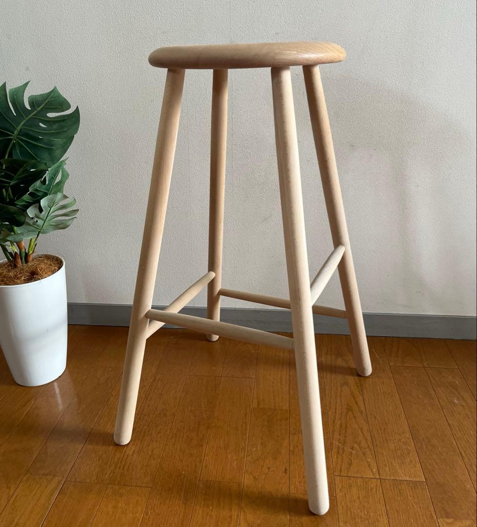 ノルディック スツール　② 北欧モダン　デンマーク　ミッドセンチュリー　天然木