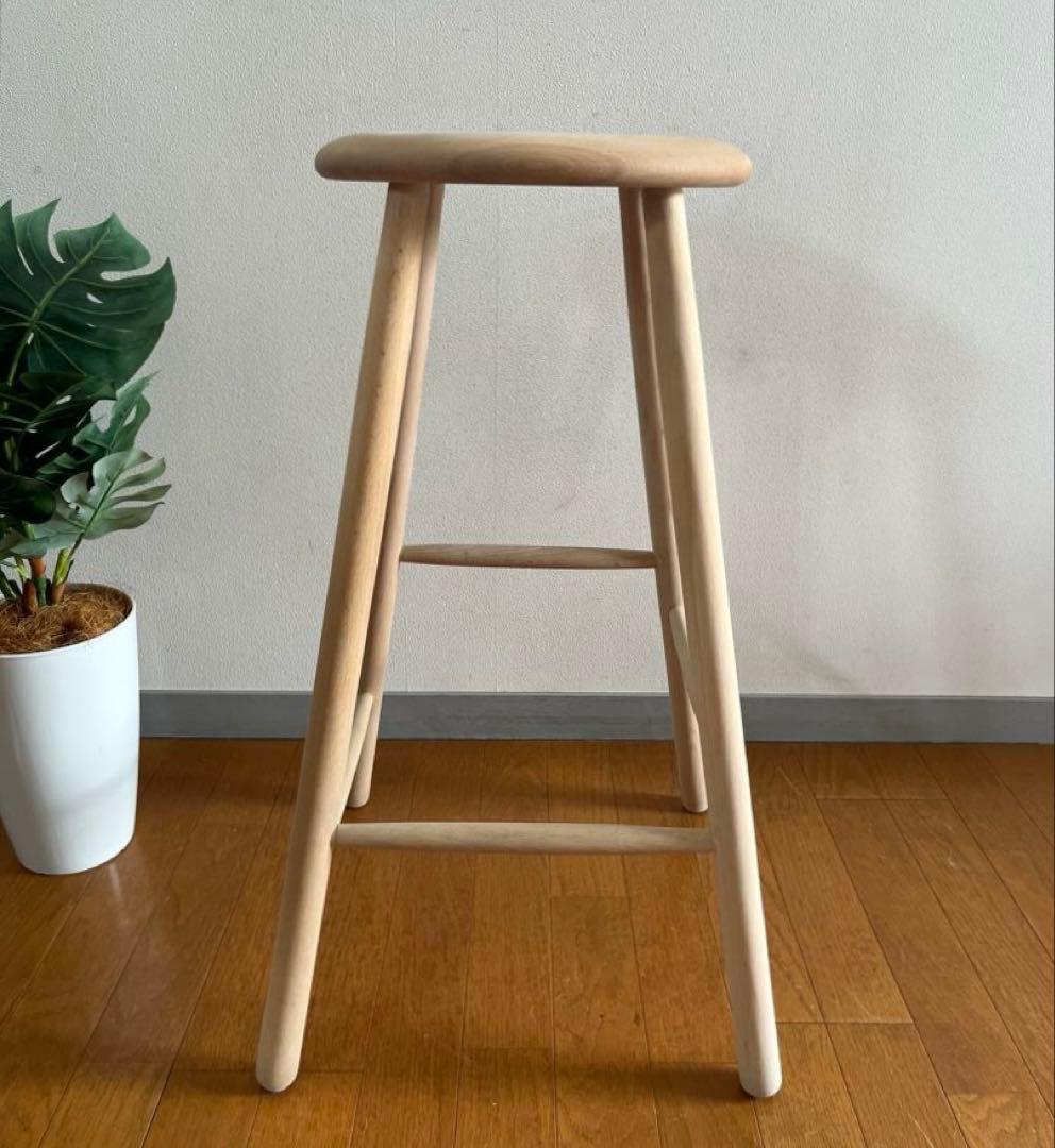 ノルディック スツール　② 北欧モダン　デンマーク　ミッドセンチュリー　天然木