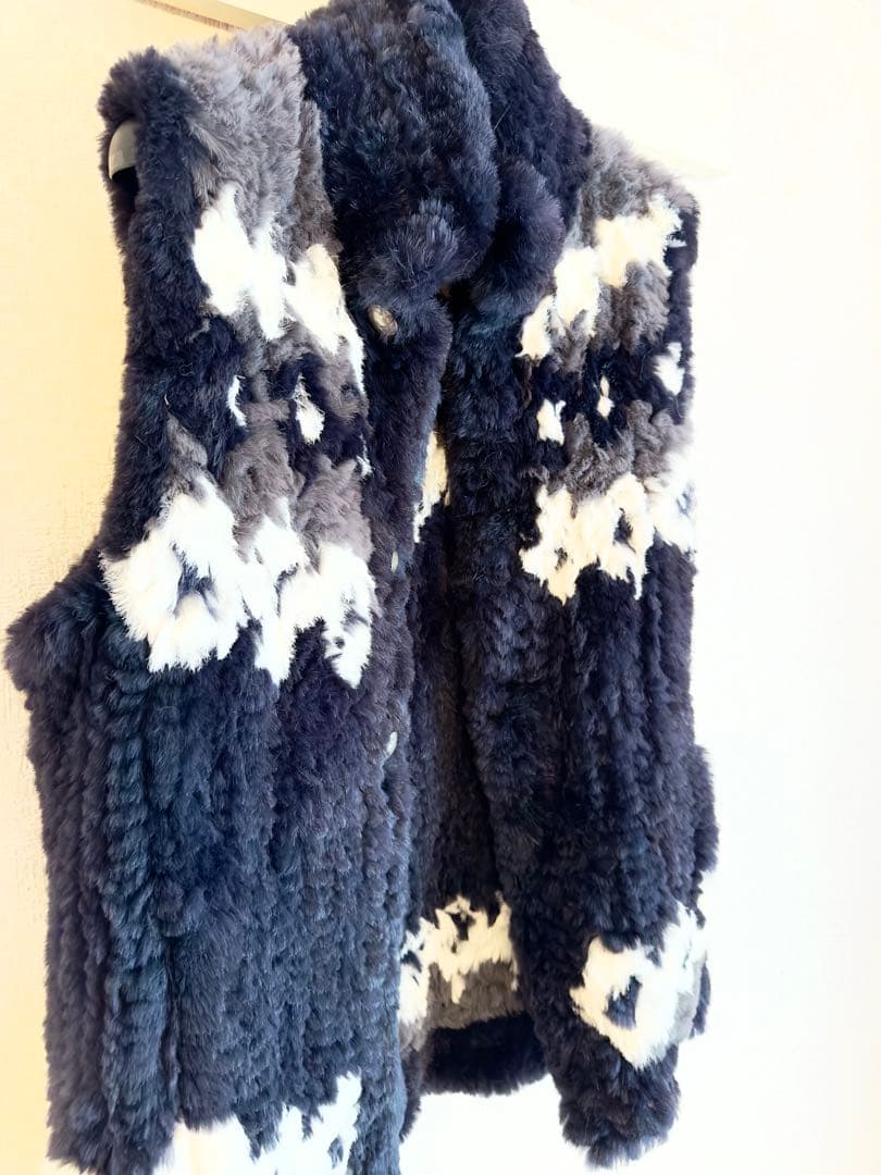 バックラッシュ ラビットファーニット　ベスト Mサイズ 美品