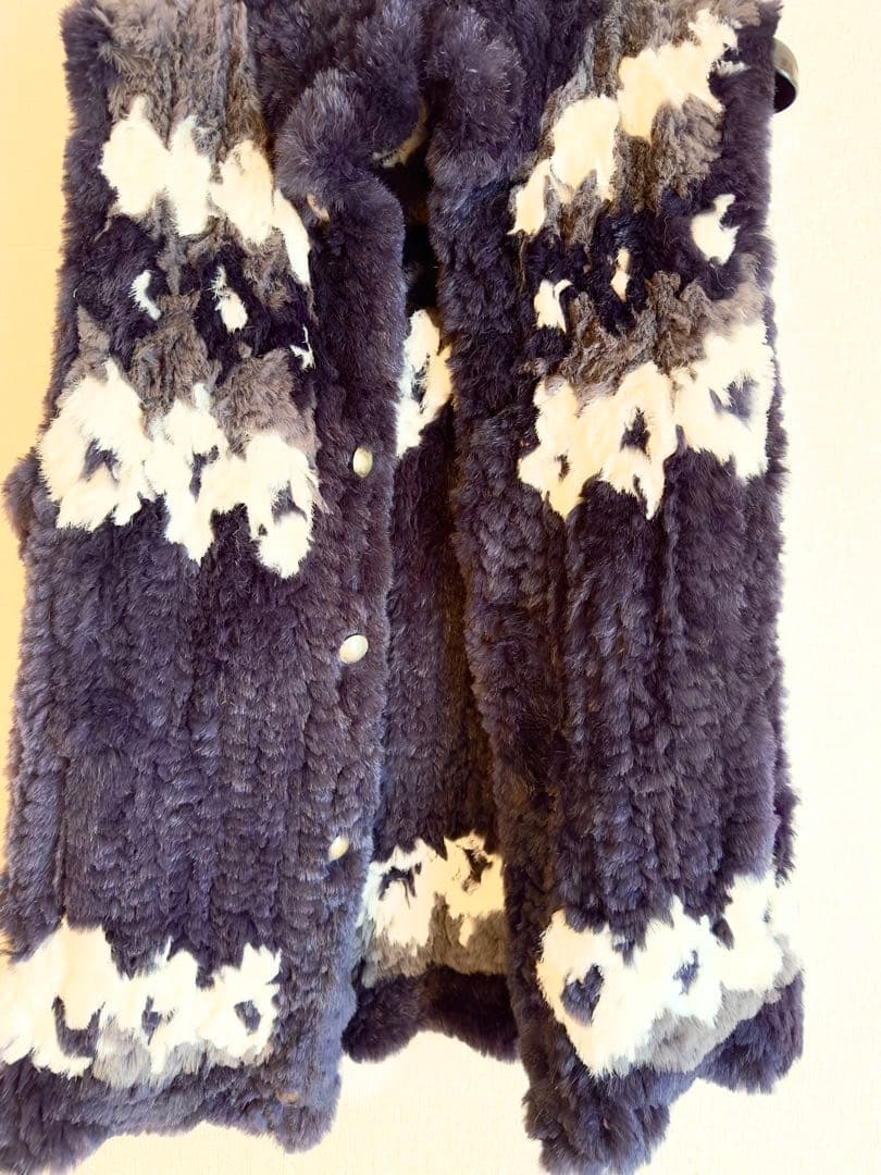 バックラッシュ ラビットファーニット　ベスト Mサイズ 美品