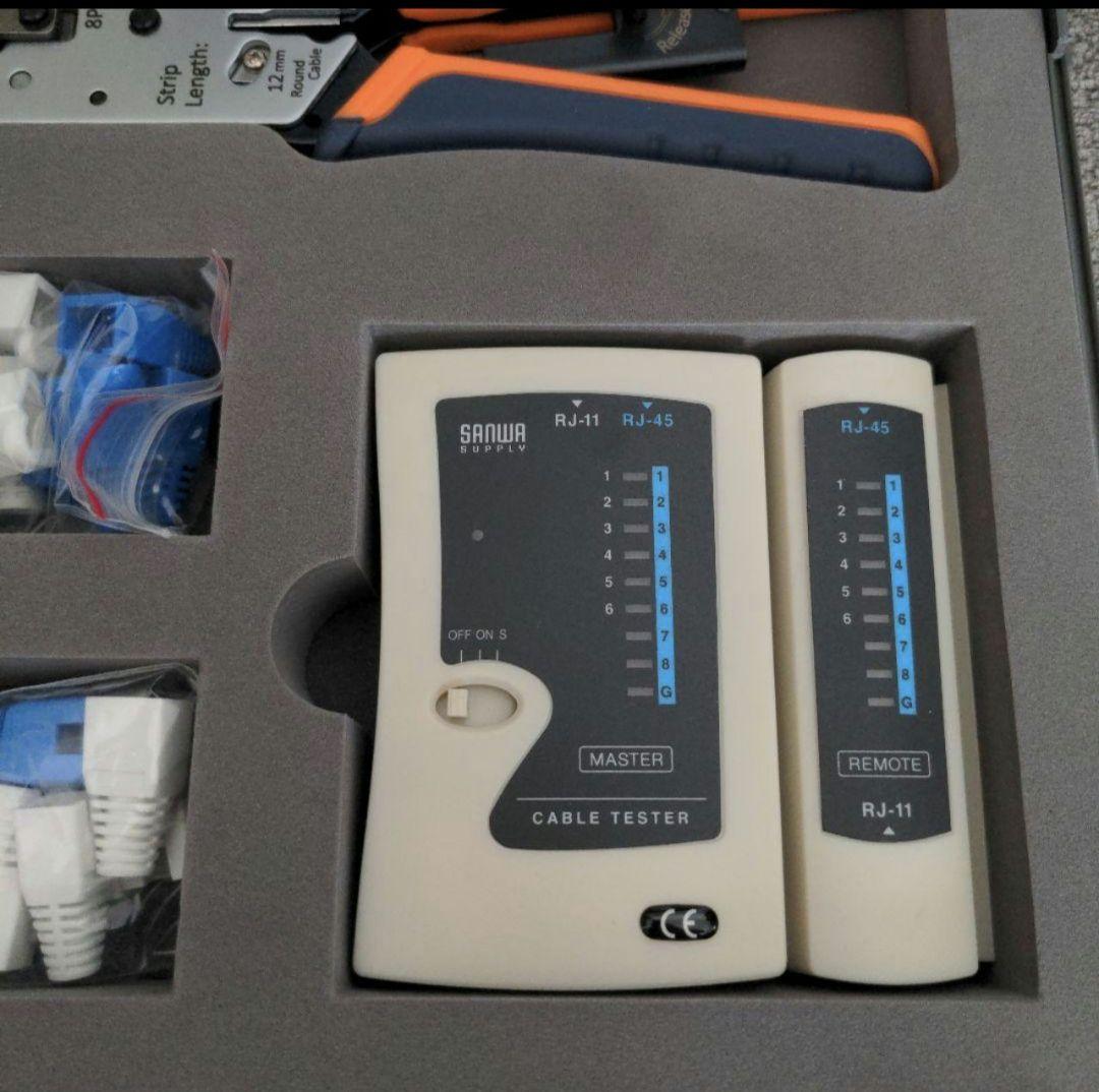 ☆極美品☆ SANWA LANケーブル自作工具キット LAN-TLKIT2