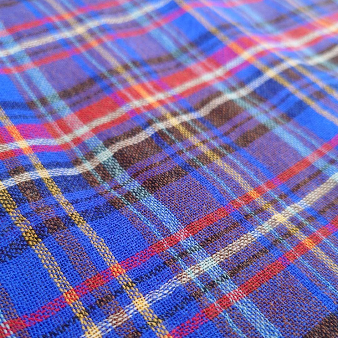 45rpm チェック柄 ウールストール