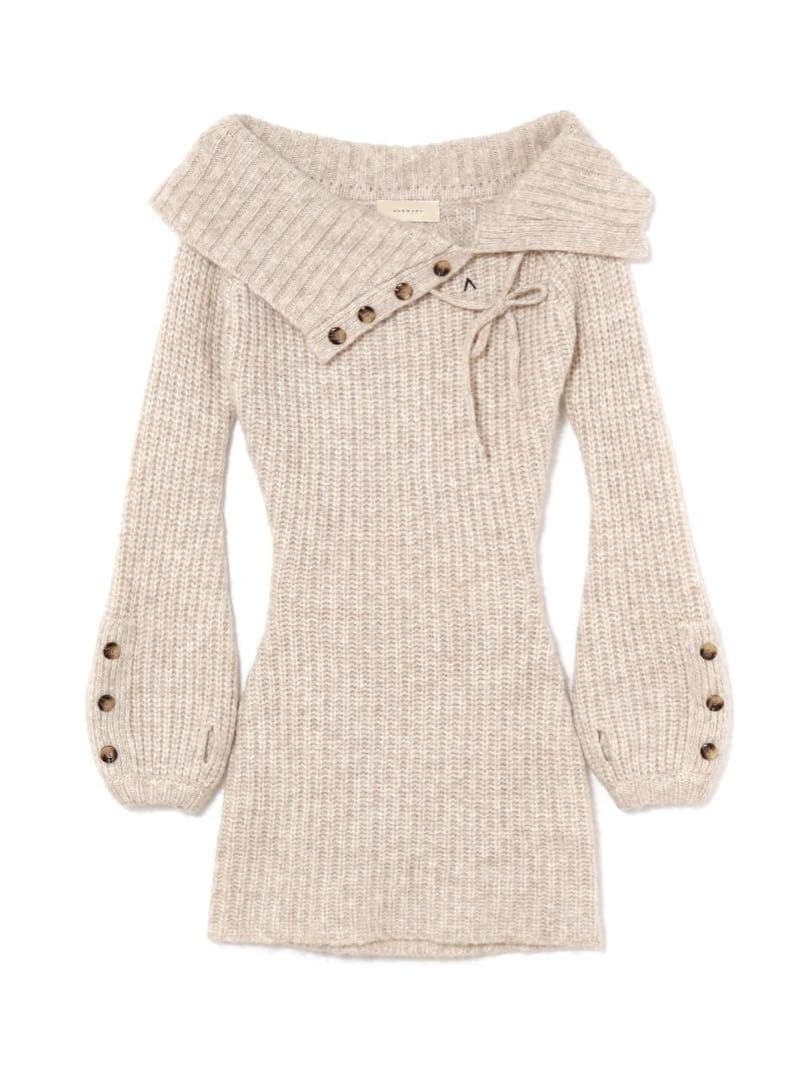 ワンピース andmary Amari ribbon mini dress