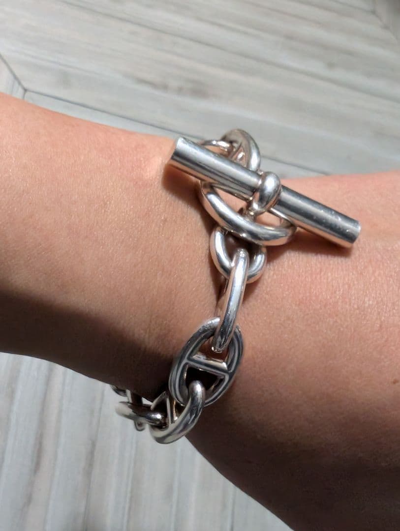 HERMES エルメス シェーヌダンクル TGM 12コマ ブレスレット