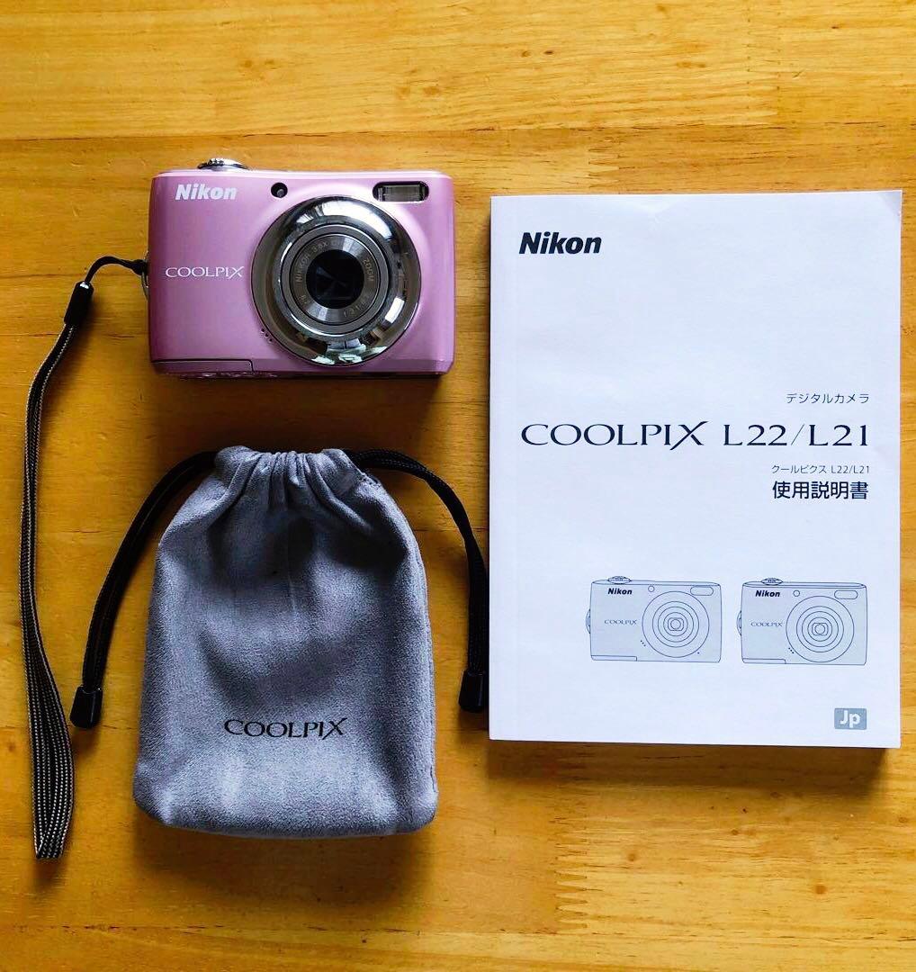 美品 NIKON COOLPIX L21 クールピクス ピンク デジカメ