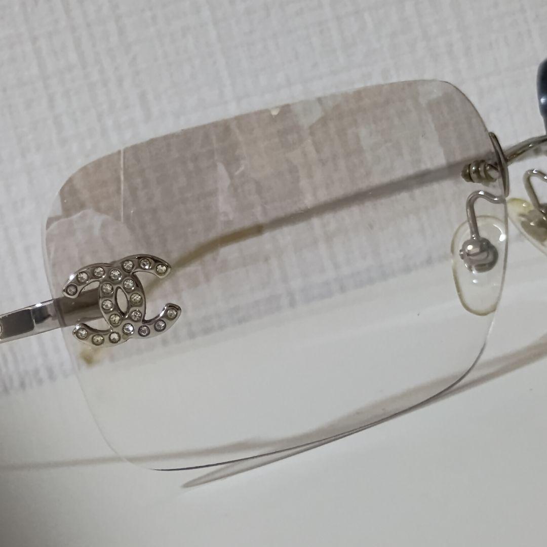 CHANEL シャネル シルバー リムレス サングラス 4017-D 希少