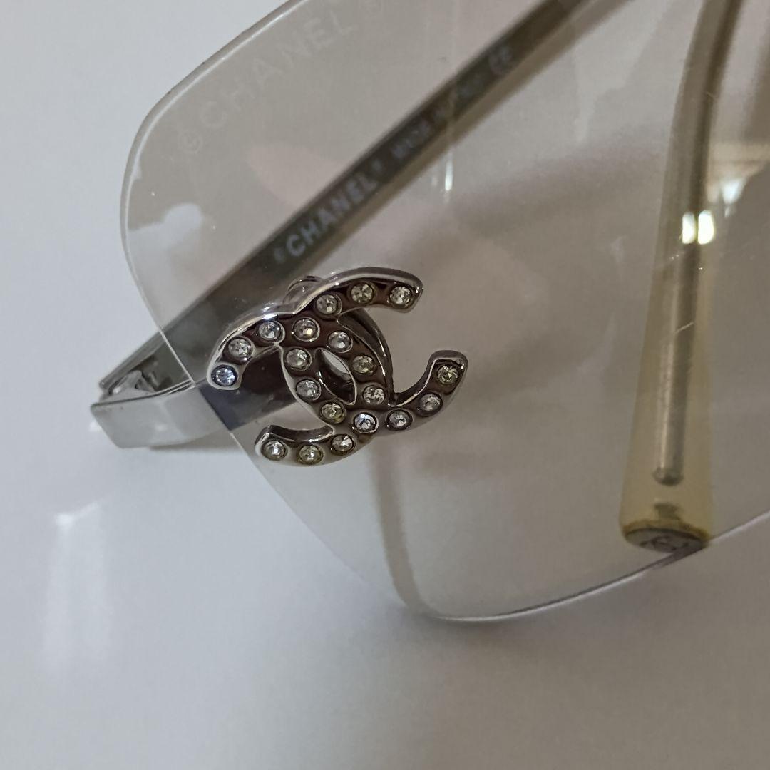 CHANEL シャネル シルバー リムレス サングラス 4017-D 希少