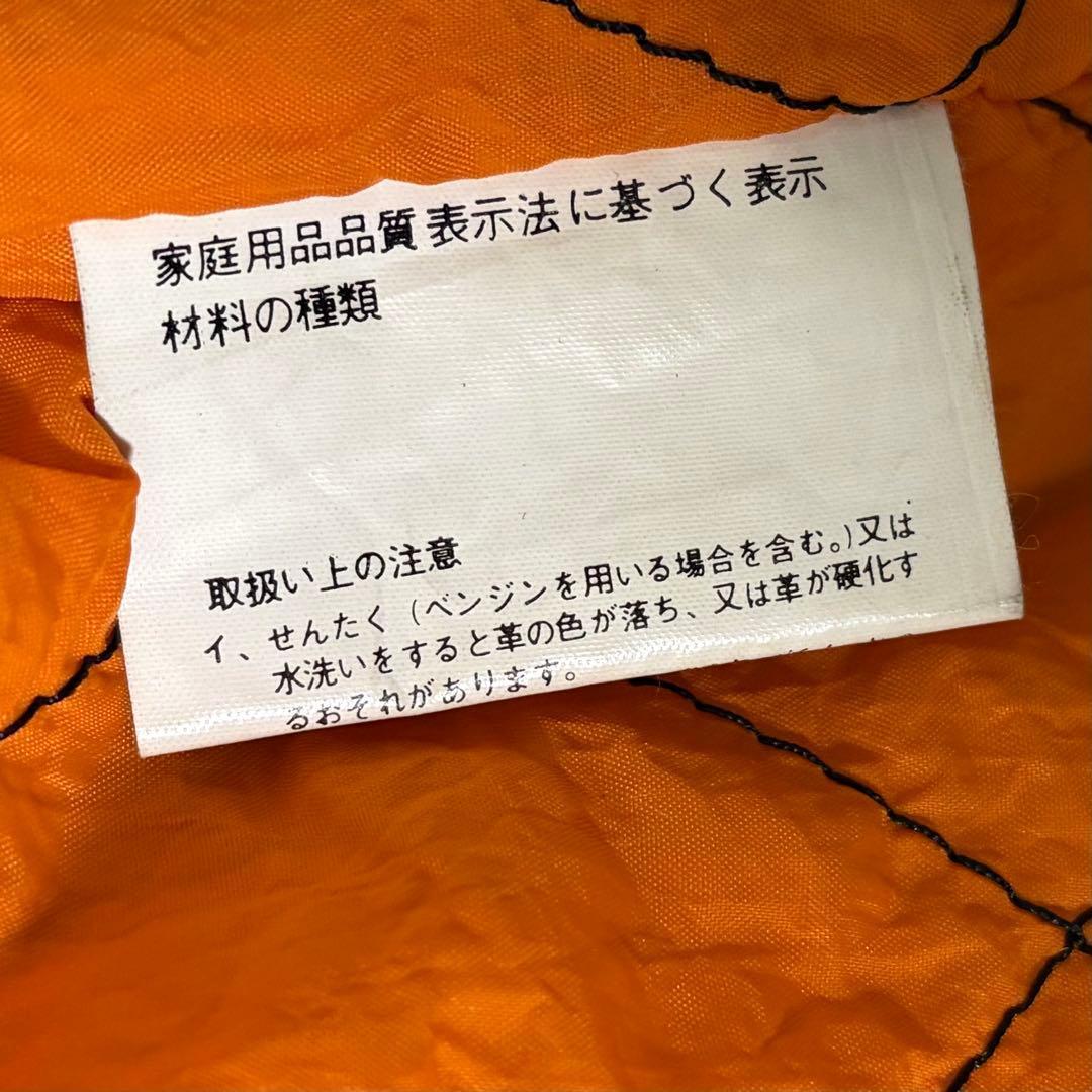 レザー トラッカー ジャケット 襟コーデュロイ 黒 本革 裏地チェック 中綿
