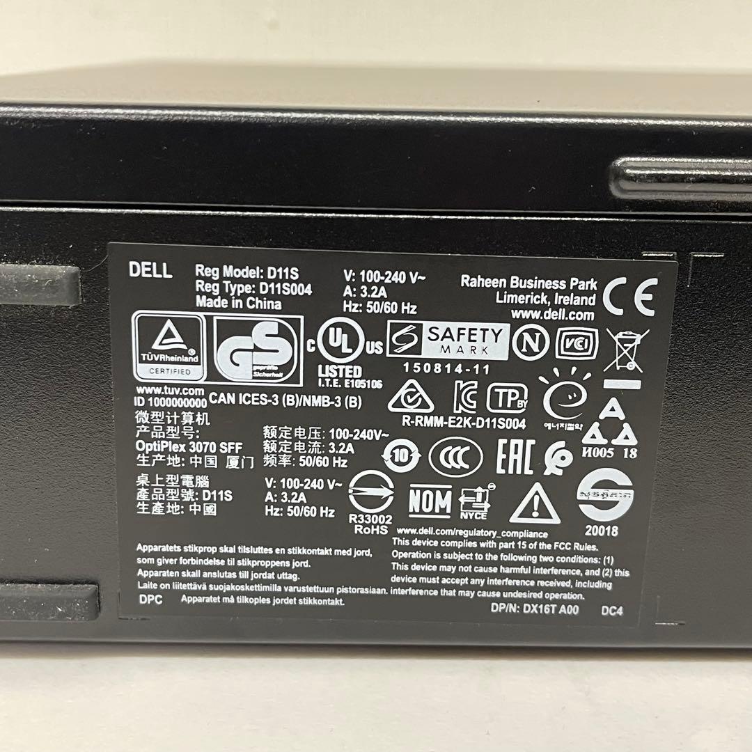 Windowsデスクトップ #406 Dell OptiPlex 3070 i7-9700 CPU 8GB