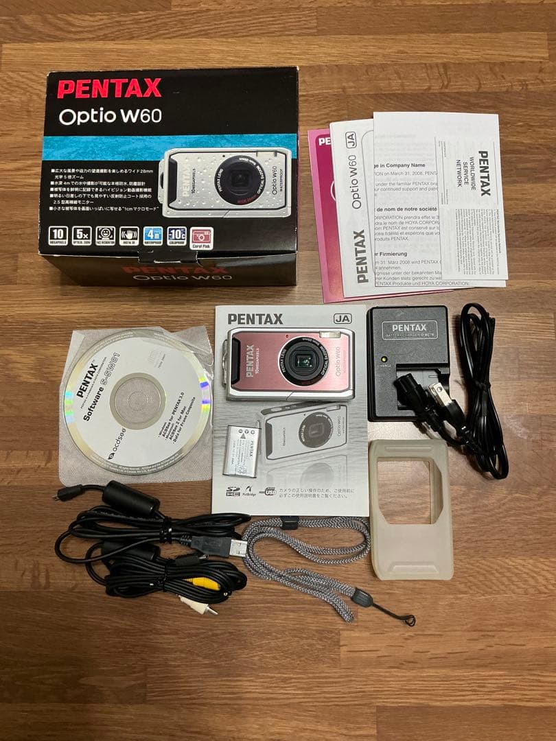 PENTAX Optio W60 コーラルピンク