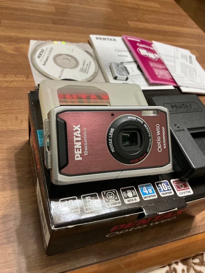 PENTAX Optio W60 コーラルピンク