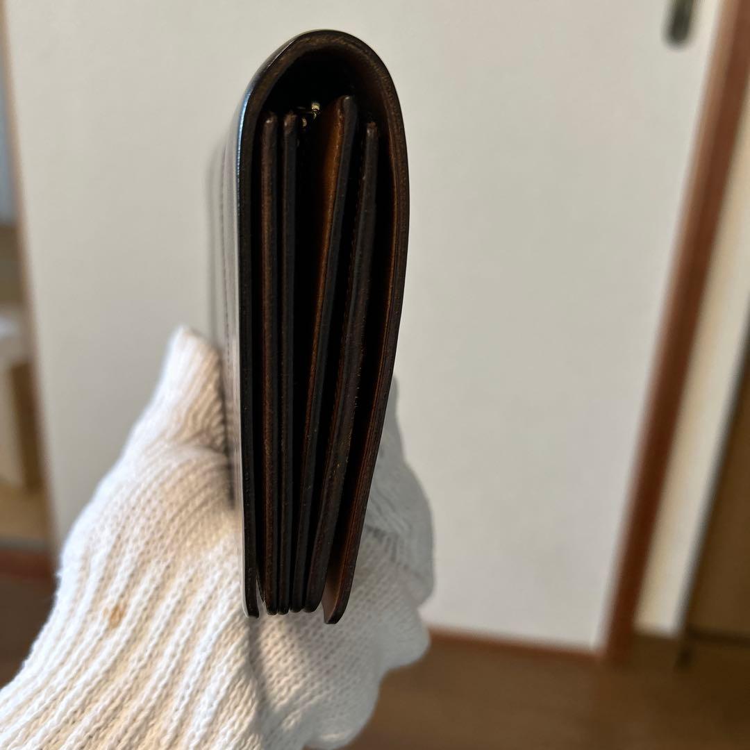 【forme（フォルメ）バーガンディカラー・コードバン長財布