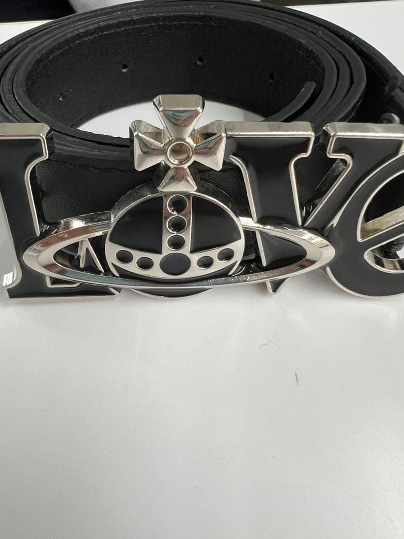 LOVEデザイン ベルト Vivienne Westwoodブラック