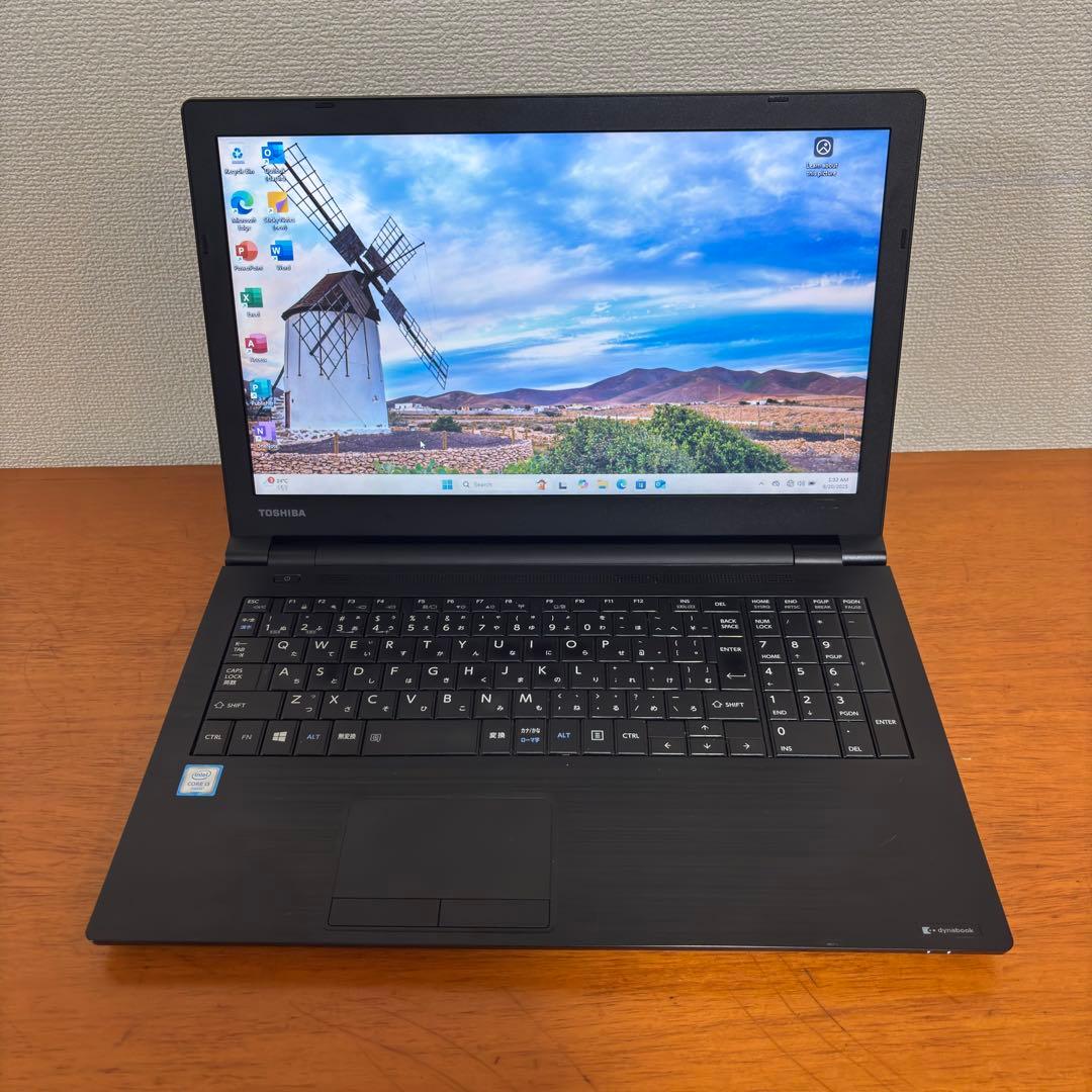 TOSHIBA DYNABOOK ノートパソコン i3第6世代128GB 8GB