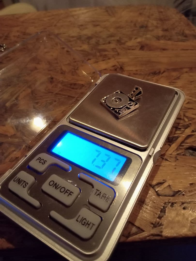 シルバー925無垢,ターンテーブル,ペンダント,トップ,レコードDJ,ネックレス