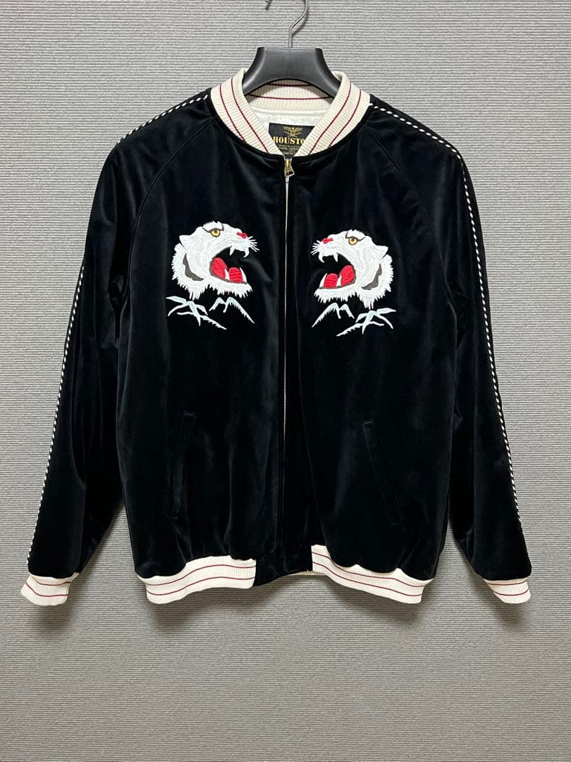 HOUSTON ブラック スカジャン X-LARGE