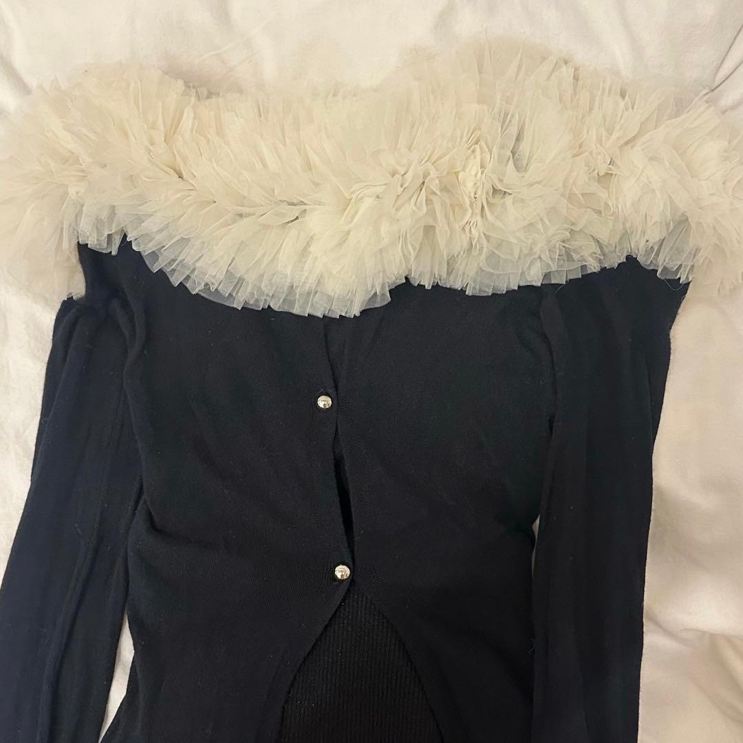 【randy】チュールオフショルアシンメトリーワンピー ス