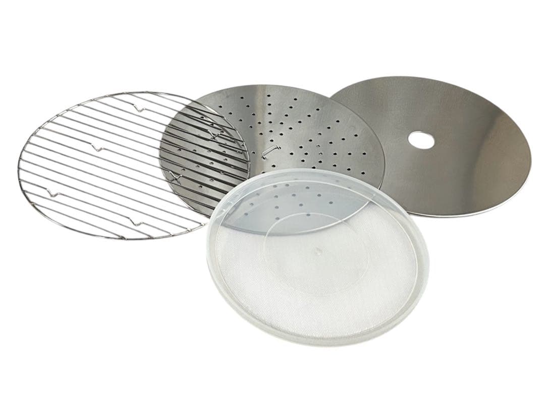 MIMOZAミモザ野田琺瑯 蒸気調理鍋　両手鍋 保存容器セットIH対応JM-24