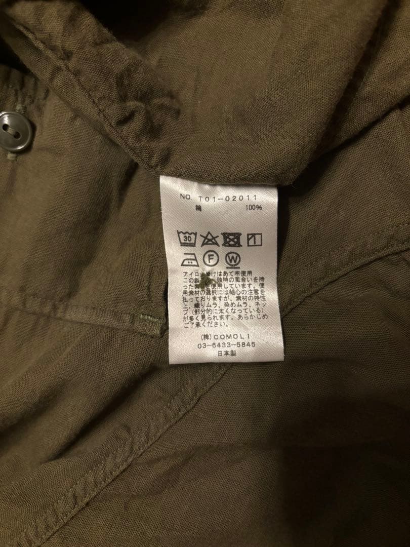 comoli ベタシャン　CPO シャツ