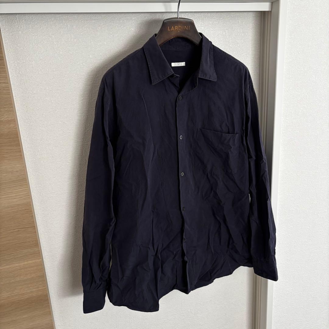 【名作良品】comoli コモリ レギュラーカラーシャツ ネイビー 2
