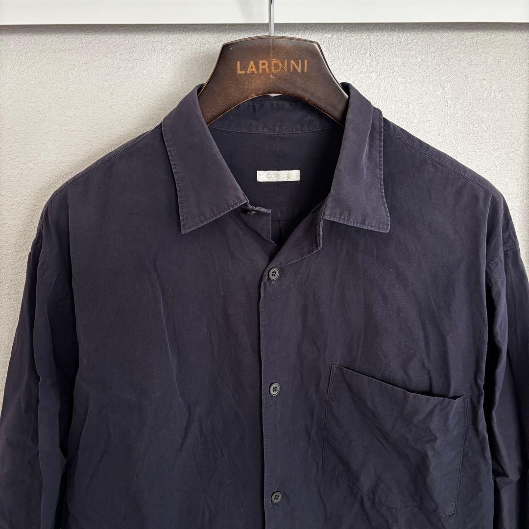 【名作良品】comoli コモリ レギュラーカラーシャツ ネイビー 2