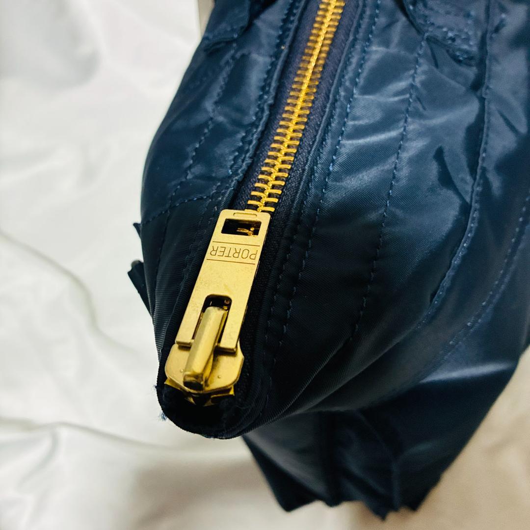 極美品！ ポーター タンカーショート ヘルメットバッグ アイアンブル 2WAY
