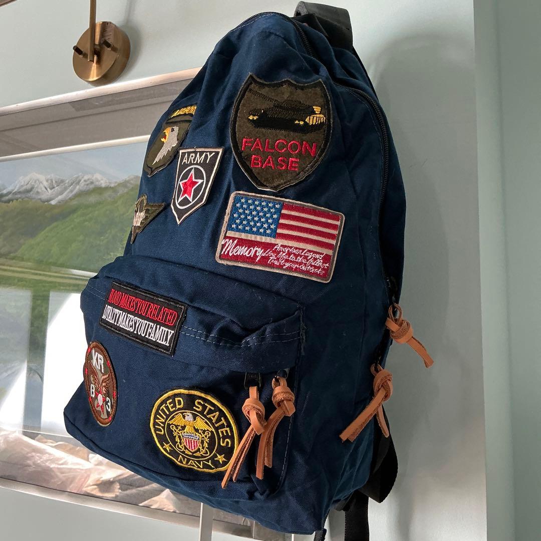 ワッペンの後付けの素敵なリュック(27000円)です。