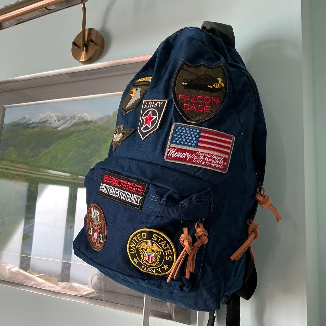 ワッペンの後付けの素敵なリュック(27000円)です。