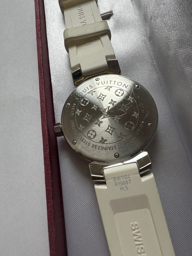 LOUIS VUITTON タンブール 腕時計 クォーツ レディース ダイヤ