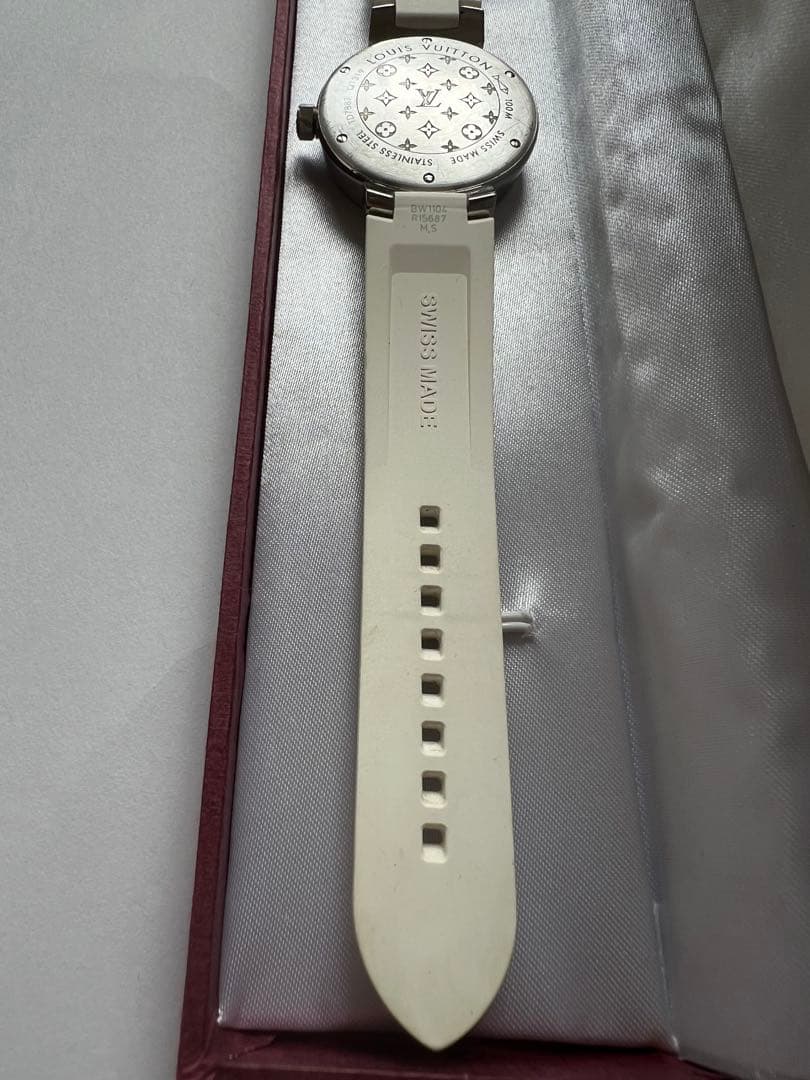 LOUIS VUITTON タンブール 腕時計 クォーツ レディース ダイヤ