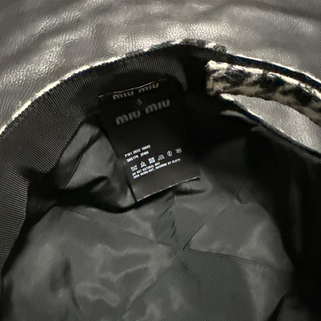 【値下げ】miumiu キャップ　S