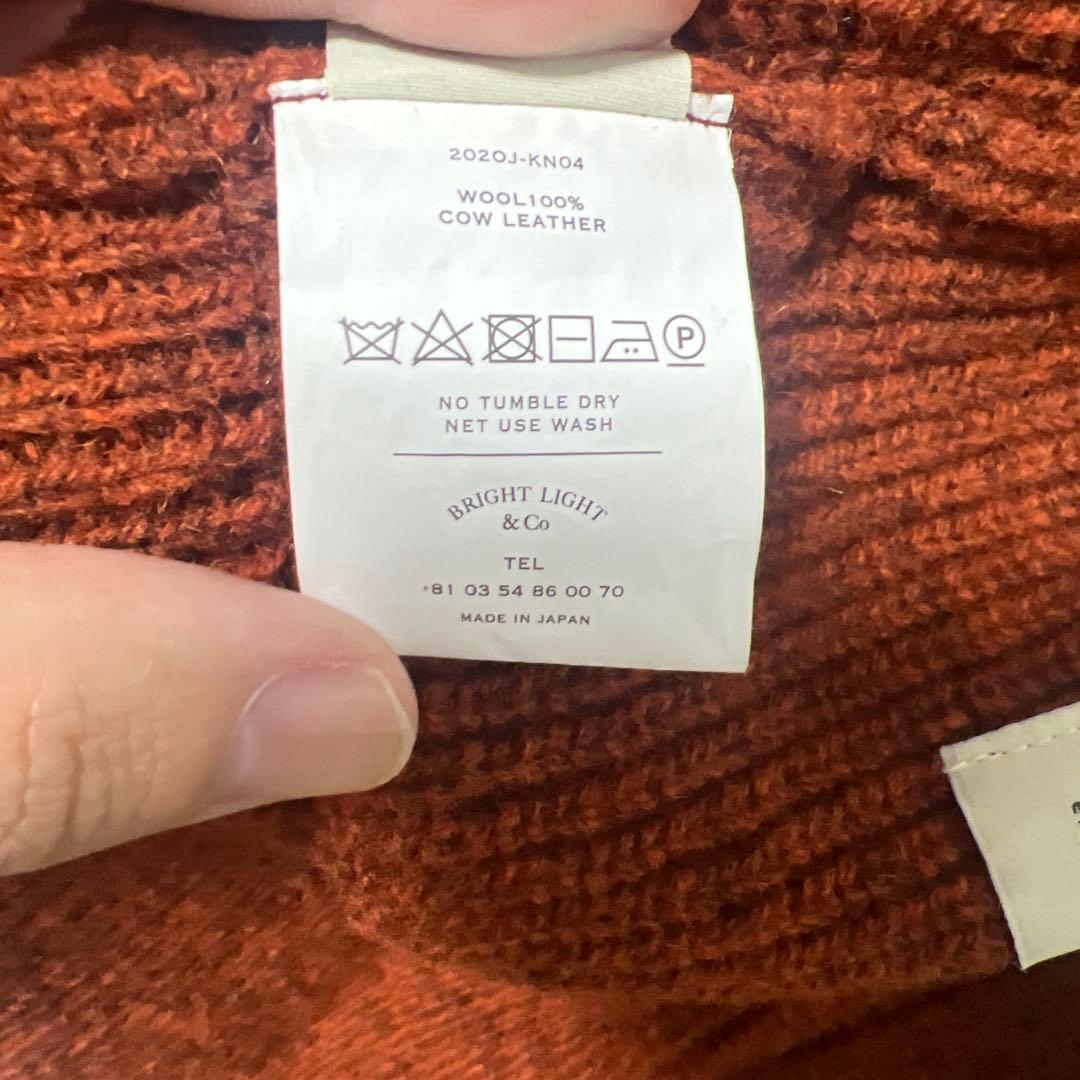 トップス OLD JOE -ALPAKA TURTLE-NECK ZIP SWEATER