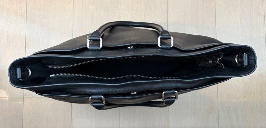 COACH コーチ ブラック レザートートバッグ F68944 新品ストラップ付