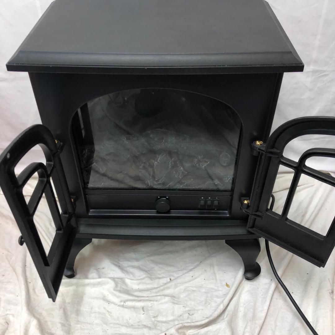 山善 YAMAZEN クラシックデザイン 電気ヒーター ブラック