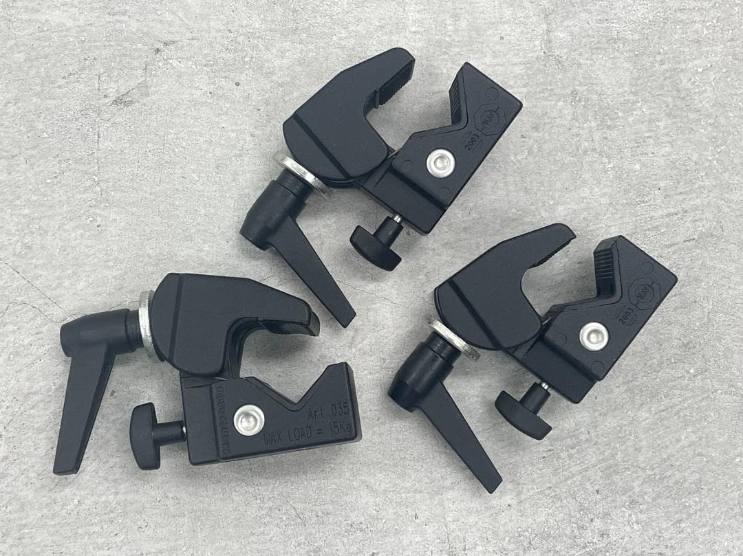 マンフロット Manfrotto スーパークランプ 3個セット エクステンション