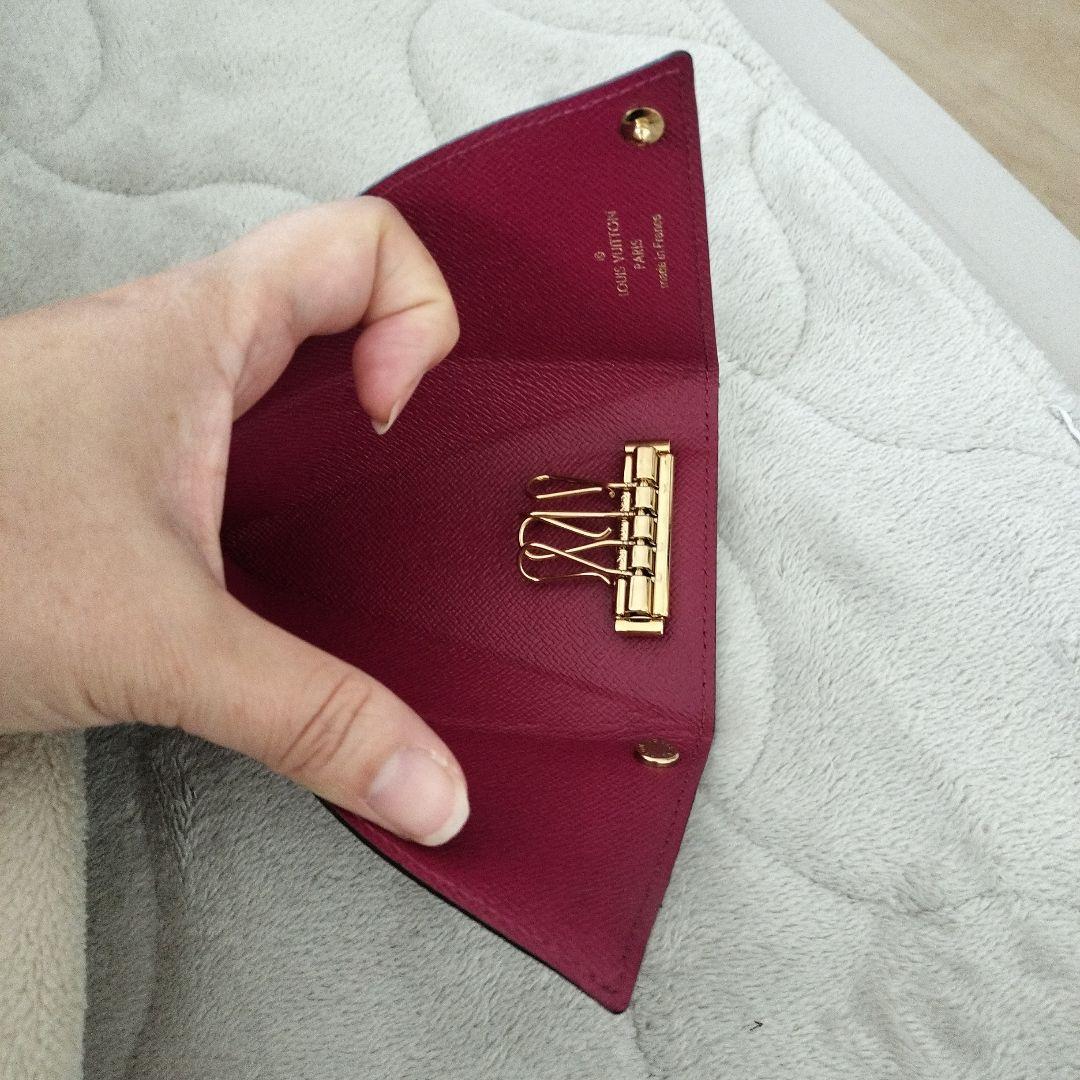 Louis Vuitton レザー キーホルダー レッド タイムセール本日終了