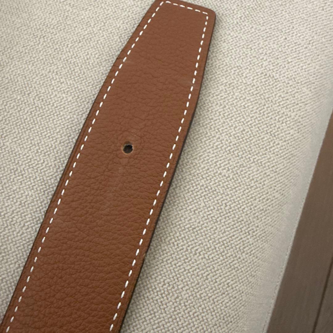 Hermesエルメス リバーシブルベルト ブラウン ブラック ゴールド