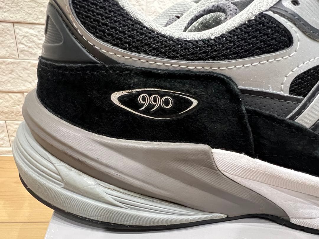 【美品】New Balance 990 ブラック/グレー