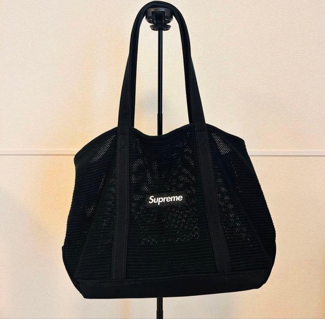シュプリームトートバック(ブラック) Supreme