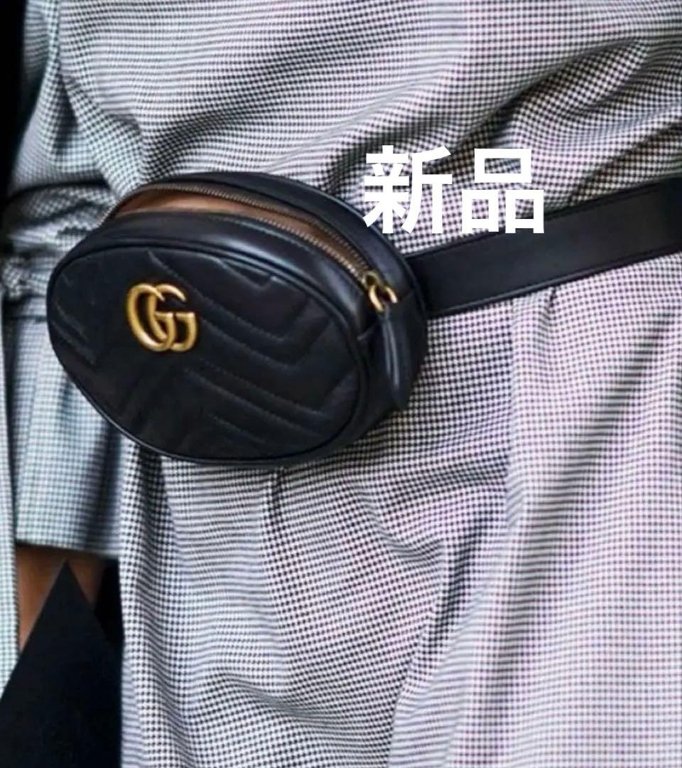 定価18万9千円正規新品☆グッチ☆GGマーモン2wayベルトバッグウエストポーチ