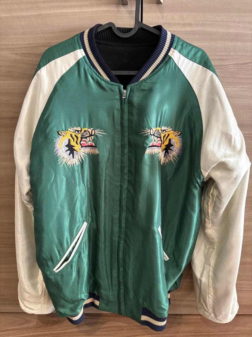 【美品】\"WOOL SOUVENIR JACKET, The gold”