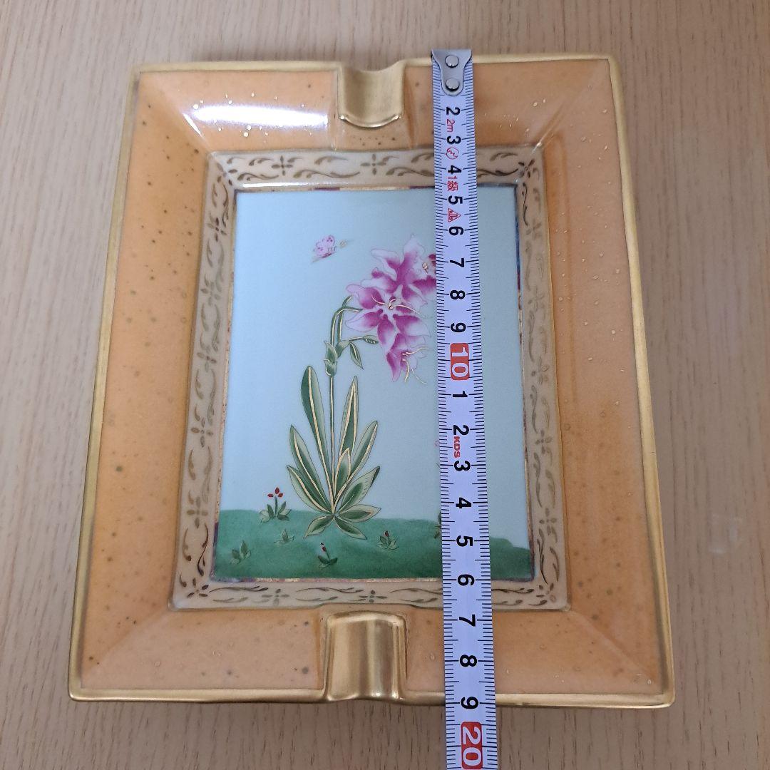 エルメス　アッシュトレイ　ピンクのお花