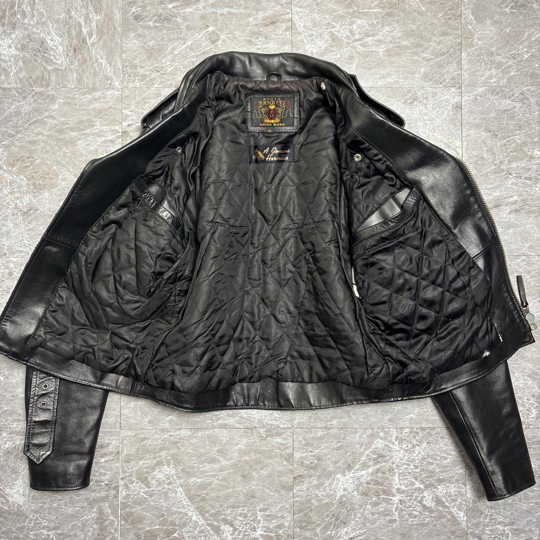 archive 馬革 ホースハイド ダブルライダース レザージャケット 40