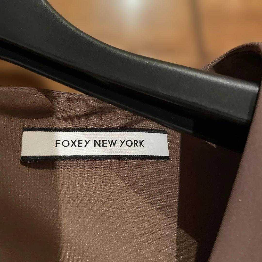 FOXEY new york モカ　ドレス42サイズ
