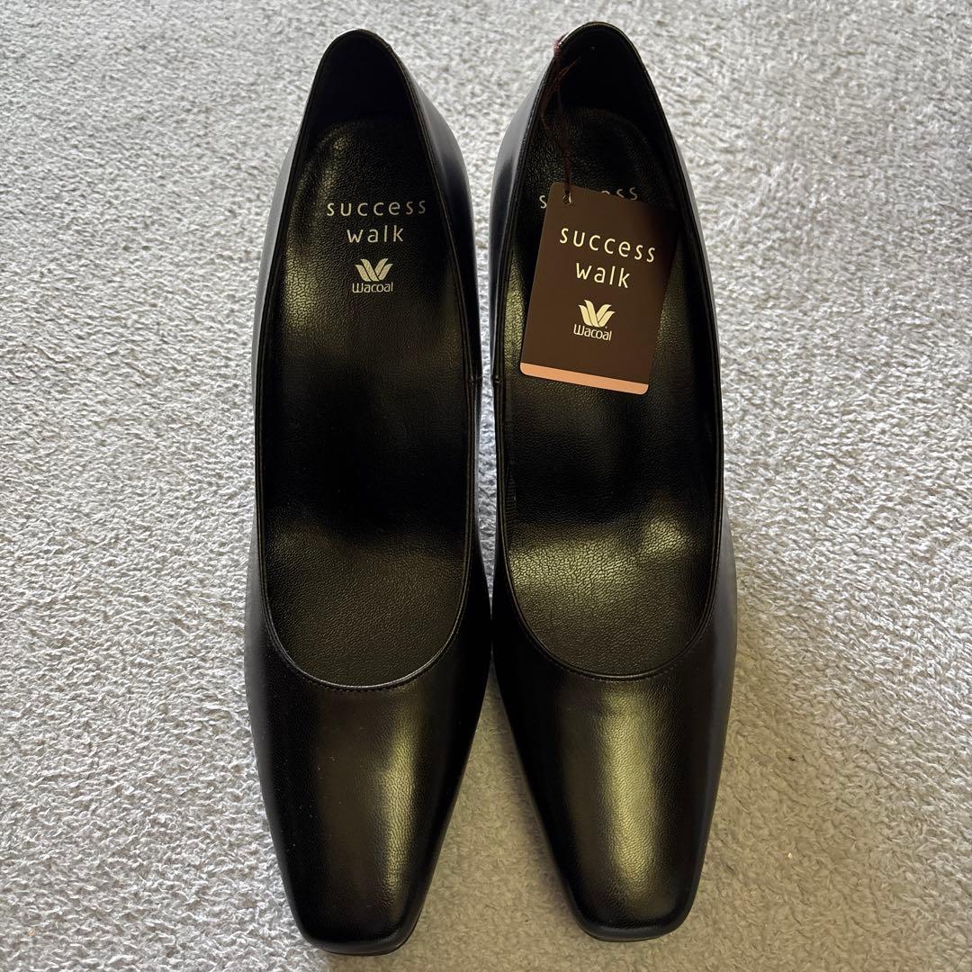 新品＊ワコール　サクセスウォーク　スクエアトゥ 7cm 足長効果