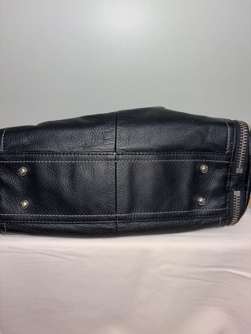 DIESEL ブラックレザー 2WAYハンドバッグ ショルダーバッグ 最安y2k